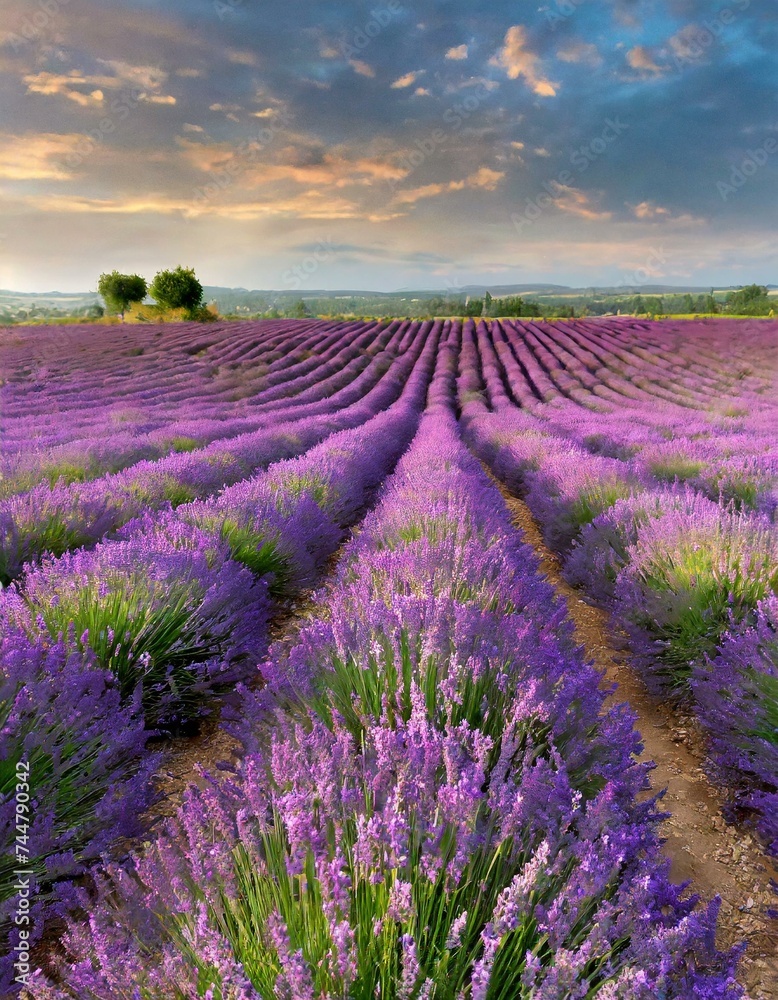 Fototapeta premium beautiful field of lavender