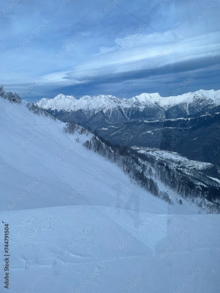 Obraz premium winter mountain landscape