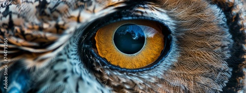 owl eye wallpaper Generative AI photo