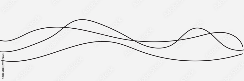 Thin line wavy abstract vector background. Thin line wavy abstract vector background.