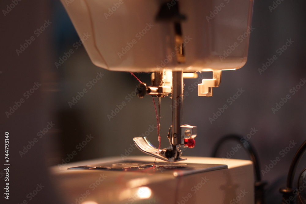 sewing machine close up