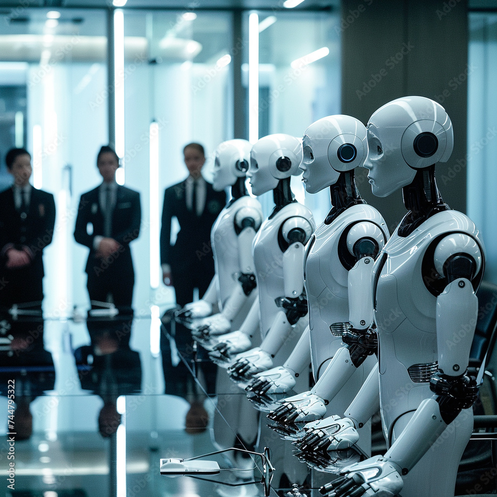 The office dynamic evolves as AI robots join the team working side by side The office dynamic evolves as AI robots join the team working side by side