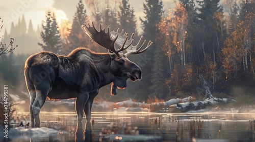 Moose possess a serene majesty that makes them incredibly lovely.