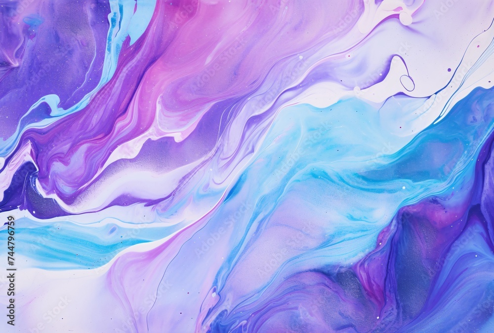 a wavy blue and purple background