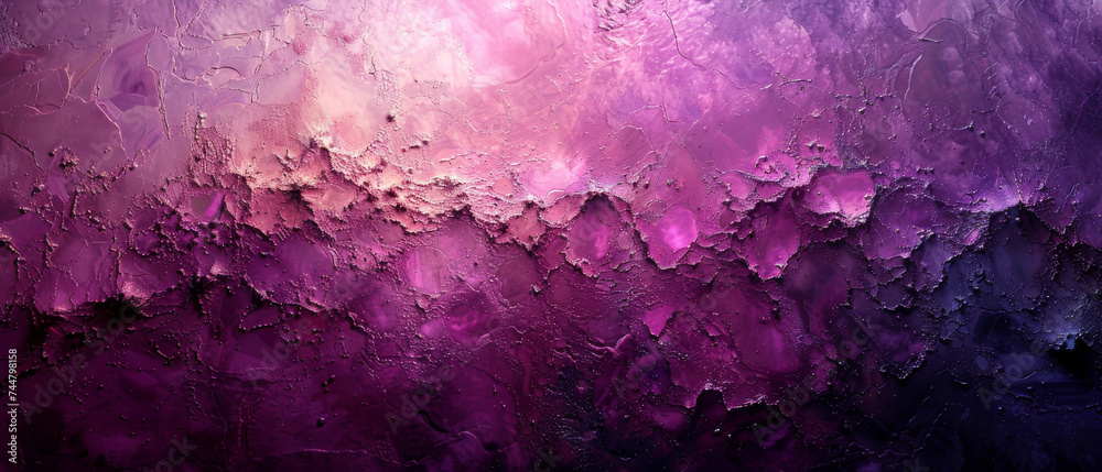 Abstract Painting Featuring Purple and Pink Hues - obrazy, fototapety, plakaty 