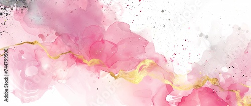 pink watercolor abstract design background