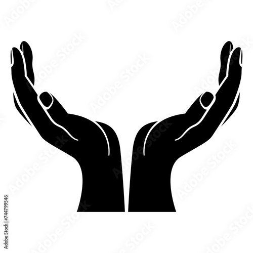open hands icon