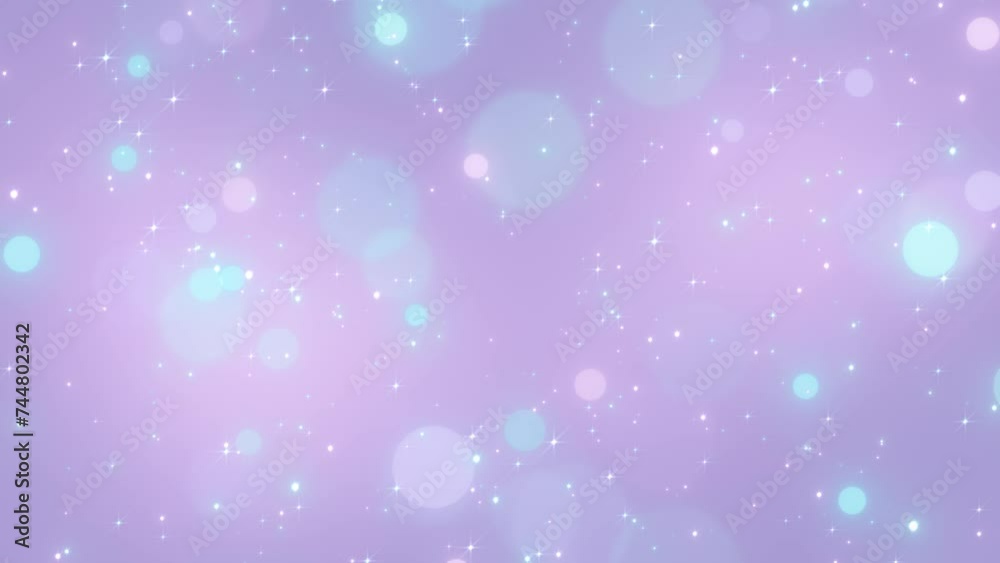 aqua abstract soft bokeh motion background 4k animation, shining colorful particles, shimmering glittering lights