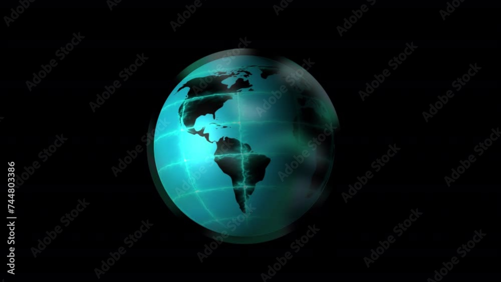 Holographic planet rotates and reflects glare
Holographic planet rotates and reflects glare