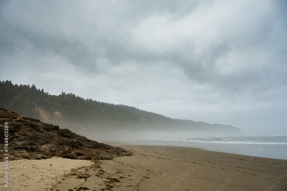 Mist Covers The Coastline Of Cape Lookout Mist Covers The Coastline Of Cape Lookout