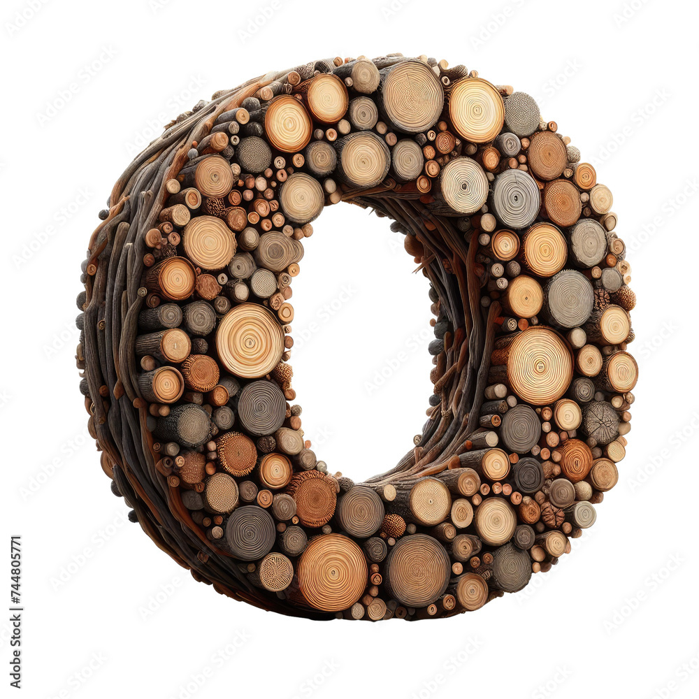 Obraz premium Isolated 3D Letter on a Clear PNG Canvas Generative AI