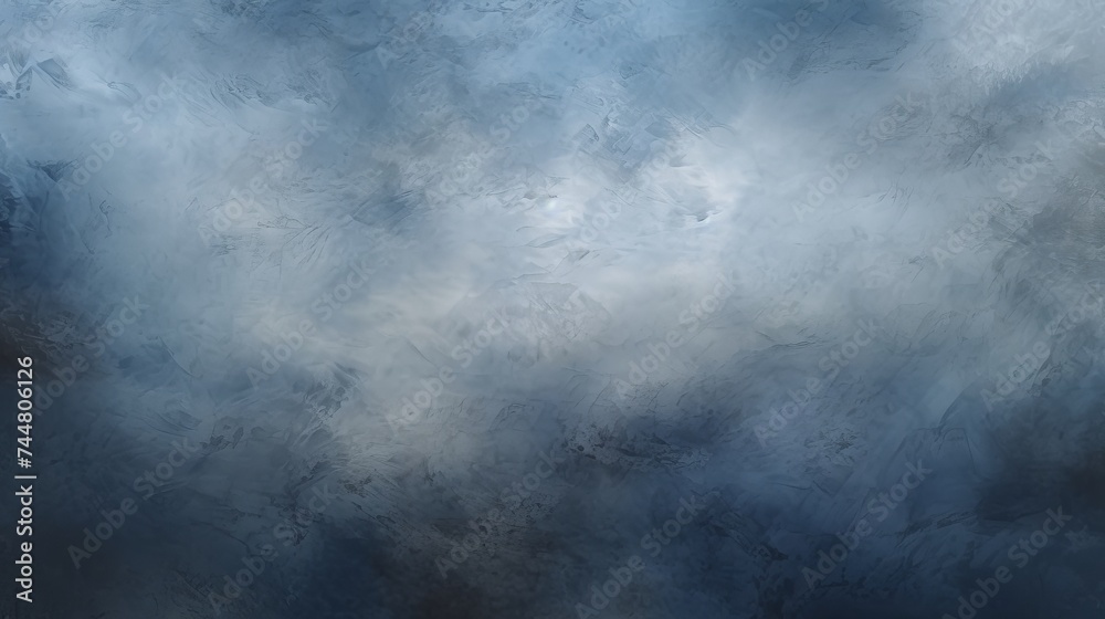 Beautiful grunge grey blue background. Panoramic abstract decorative dark background. Wide angle rough stylized mystic texture wallpaper with copy space for design