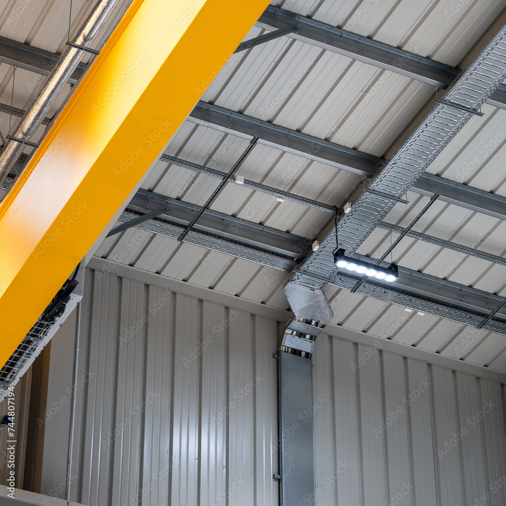 modern LED lighting - warehouse - financial savings and improved brightness