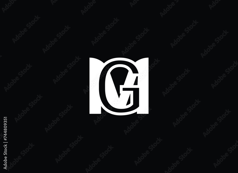 Initial letters MG logo icon and minimal logo design Initial letters MG logo icon and minimal logo design