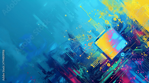 abstract background with paint