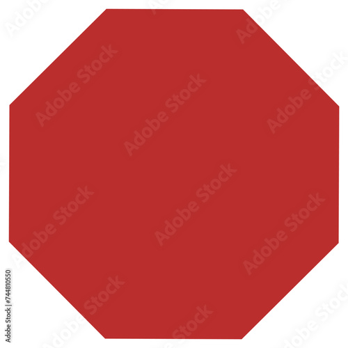 Blank Stop Sign