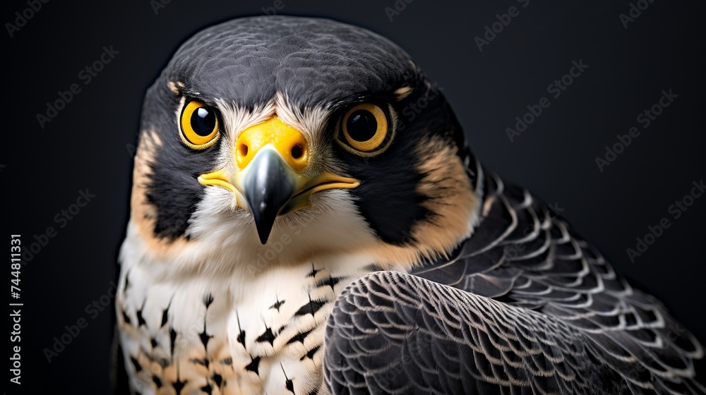 Peregrine Falcon looking to the right Peregrine Falcon looking to the right