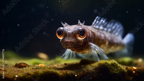 Rockskipper fish - a species of amphibious fish that can walk on land by holding water in it's mouth to breath