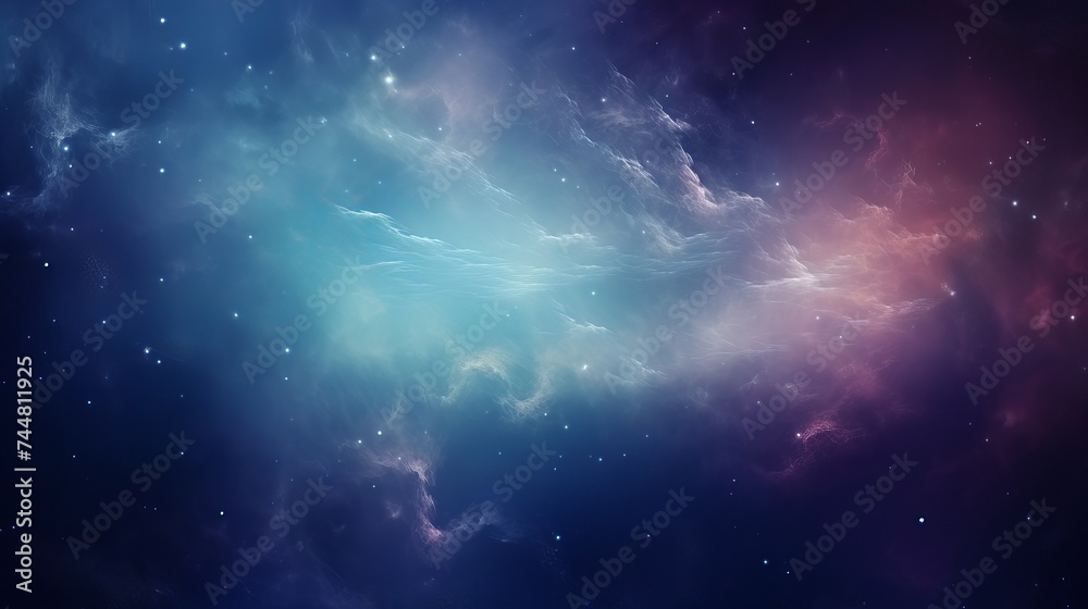 Space wallpaper and background. Universe with stars, constellations, galaxies, nebulae and gas and dust clouds - obrazy, fototapety, plakaty 