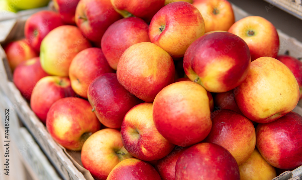 Fresh Gala Apples Close Up