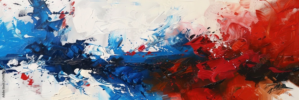 Abstract flag design in patriotic red, white, and blue, for United States of America (USA), France, Australia, Cambodia, Chile, Belize, Bermuda, Costa Rica, Croatia, Serbia, Czechia, Cuba, Laos, Abstract flag design in patriotic red, white, and blue, for United States of America (USA), France, Australia, Cambodia, Chile, Belize, Bermuda, Costa Rica, Croatia, Serbia, Czechia, Cuba, Laos,
