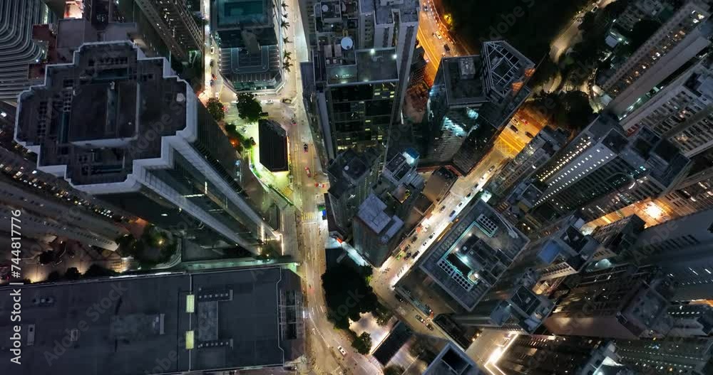 Top down view of the Hong Kong city in Tin Hua
