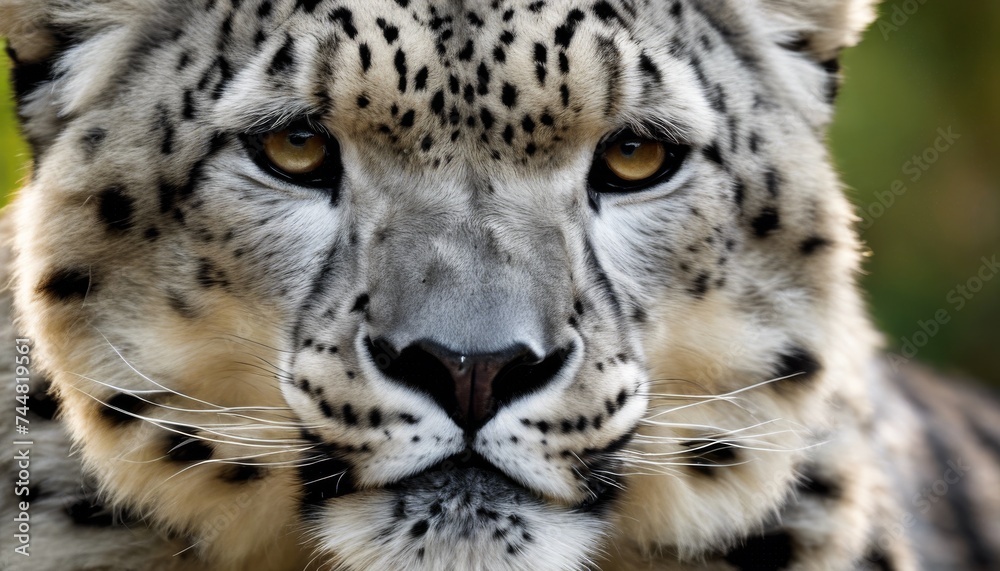 Obraz premium Ethereal Close-Up Portraits Endangered Species Amidst Their