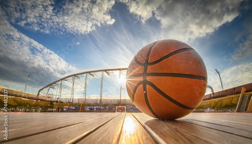 High-quality. Basketball ball over white background.  © blackdiamond67