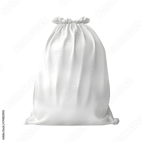 Laundry Bag full of clothes isolated on transparent background, PNG Object