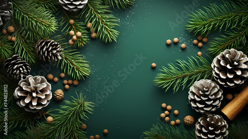 Colorful Christmas border