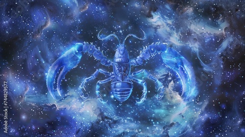 scorpion fantasy galaxy art