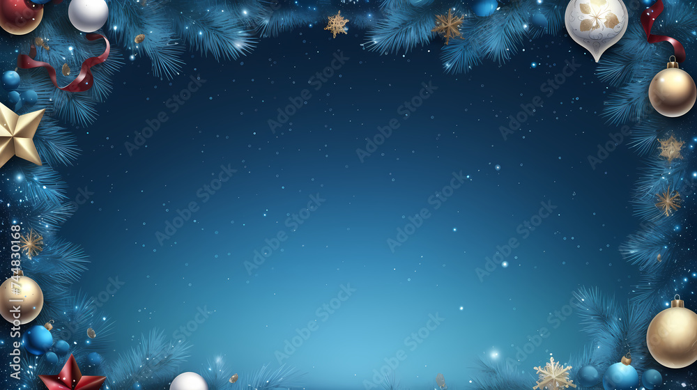 Christmas and New Year holidays frame Christmas and New Year holidays frame