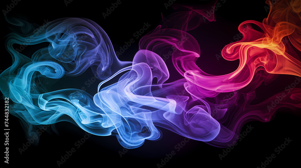 Fototapeta premium Abstract background of smoke or steam