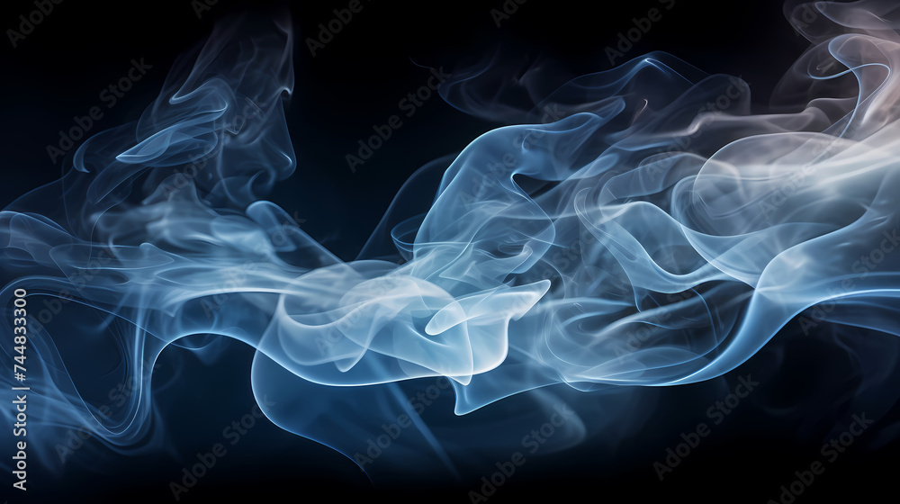 Fototapeta premium Smoke and steam effects overlay