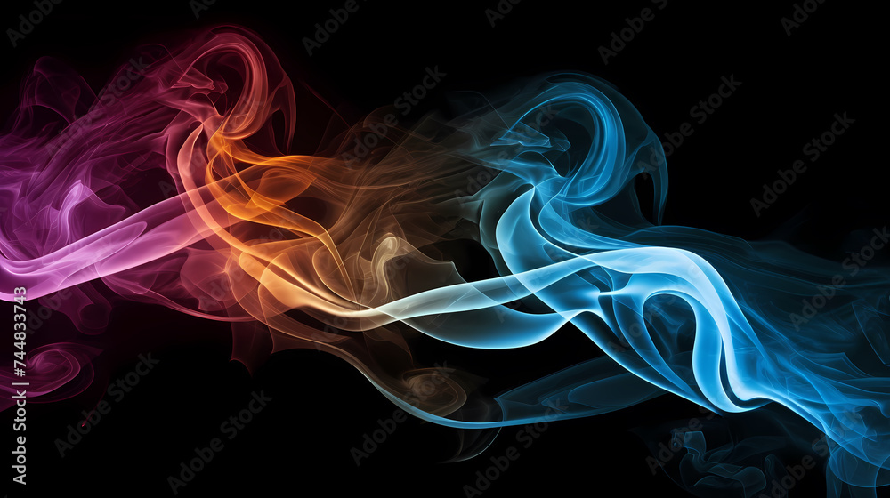 Fototapeta premium Smoke and steam effects overlay