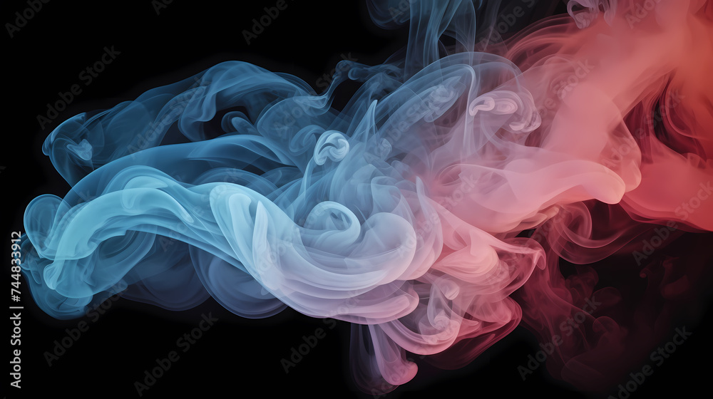 Obraz premium Smoke and steam effects overlay