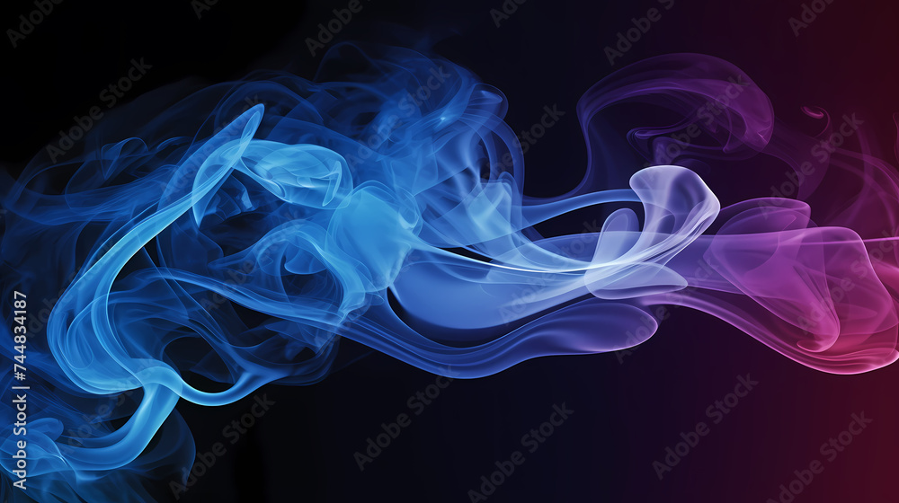 Fototapeta premium Smoke and steam effects overlay