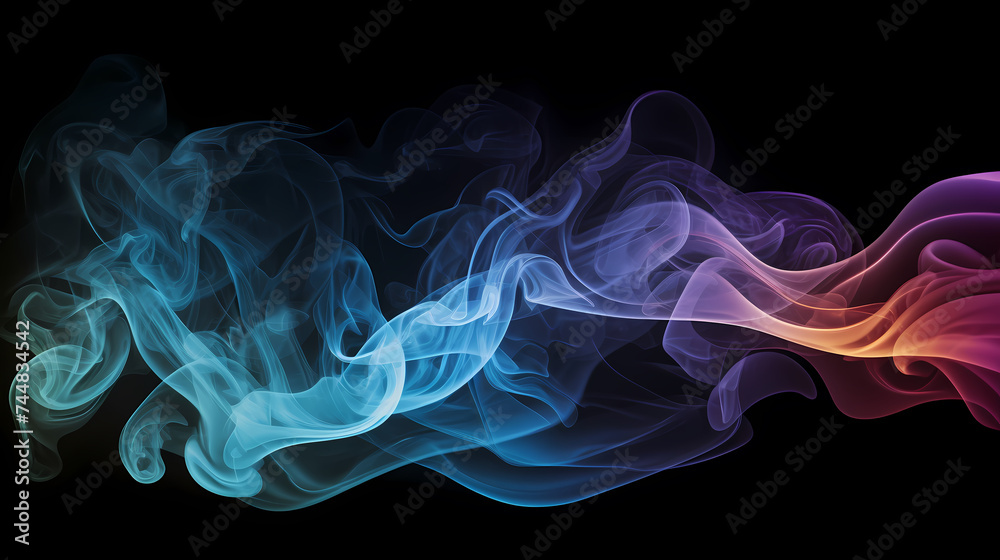 Obraz premium Smoke and steam effects overlay