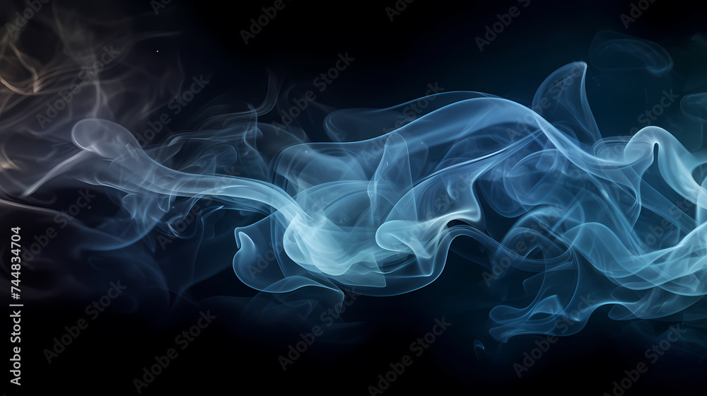 Fototapeta premium Smoke and steam effects overlay