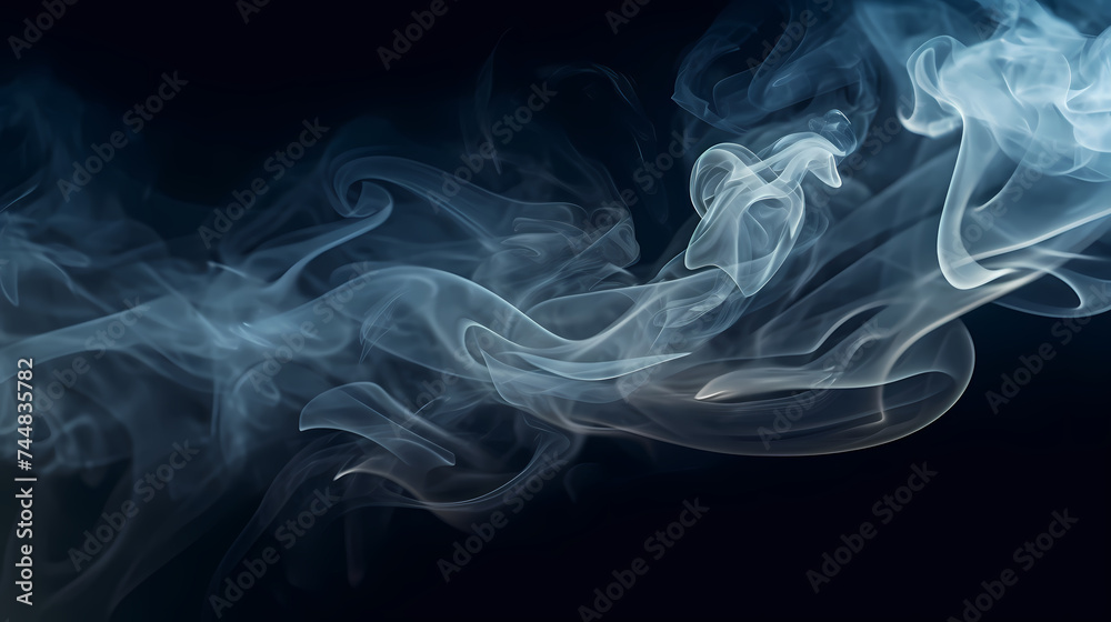Obraz premium Smoke and steam effects overlay