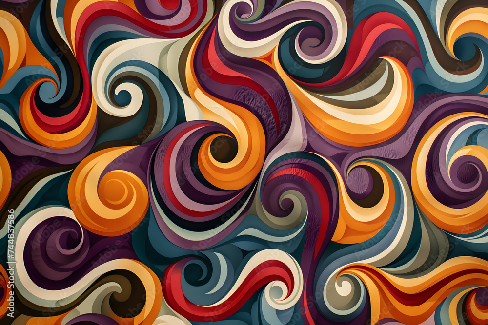 Farbexplosion der Kreativität: Lebhafte Muster als inspirierender Hintergrund