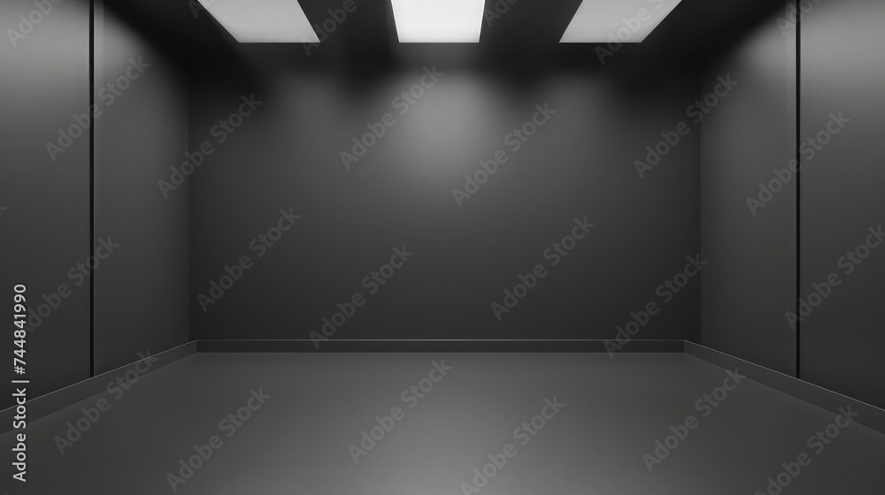 Gray empty room studio gradient used for background and display your product Gray empty room studio gradient used for background and display your product