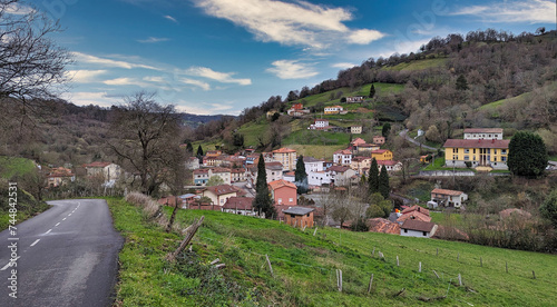 Rozaes or Rozadas village, Bimenes, Asturias, Spain