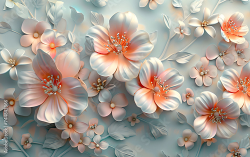 floral abstraction background for decoration or wallpaper