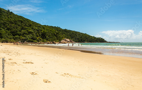 mar turquesa Praia Grande  Caravelas Governador Celso Ramos Santa Catarina Brasil photo