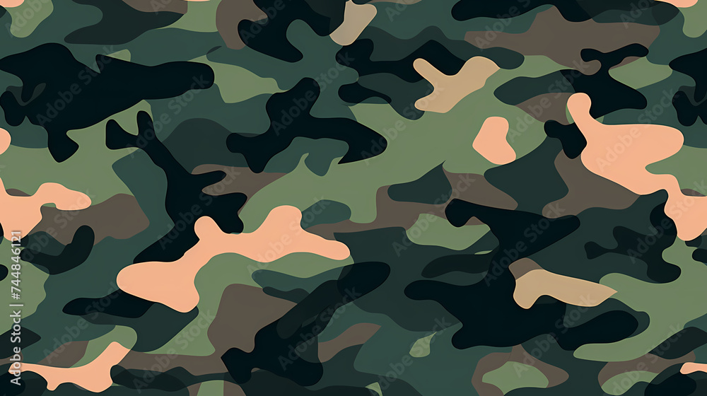 Fototapeta premium Camouflage seamless pattern