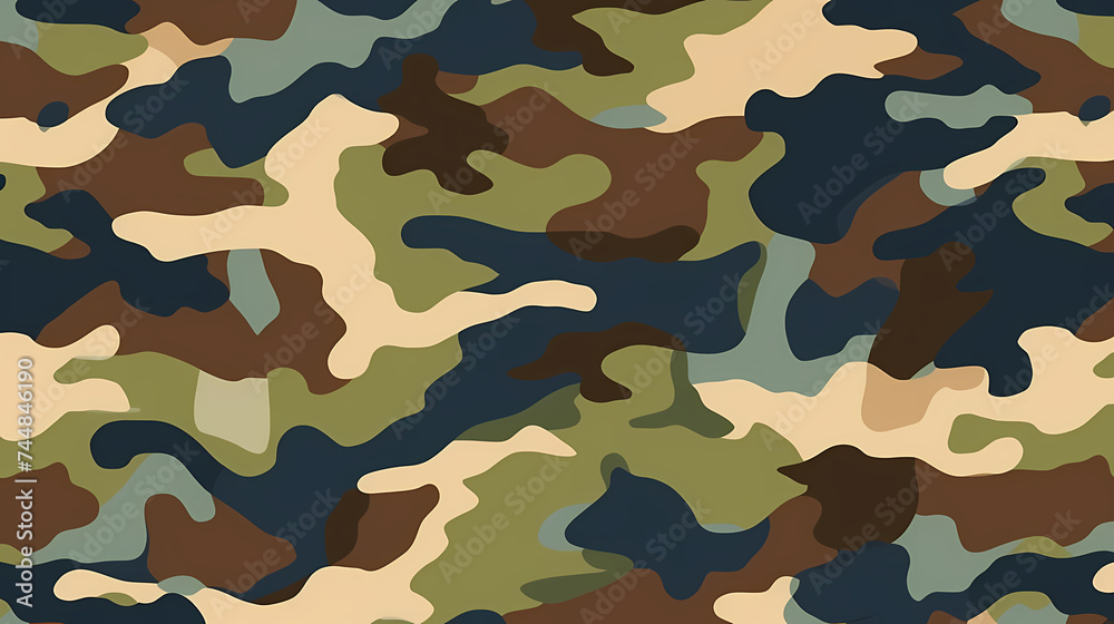 Fototapeta premium Camouflage seamless pattern