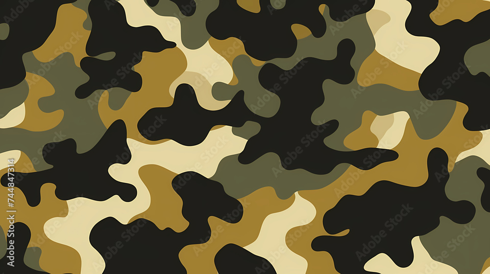 Naklejka premium Camouflage seamless pattern