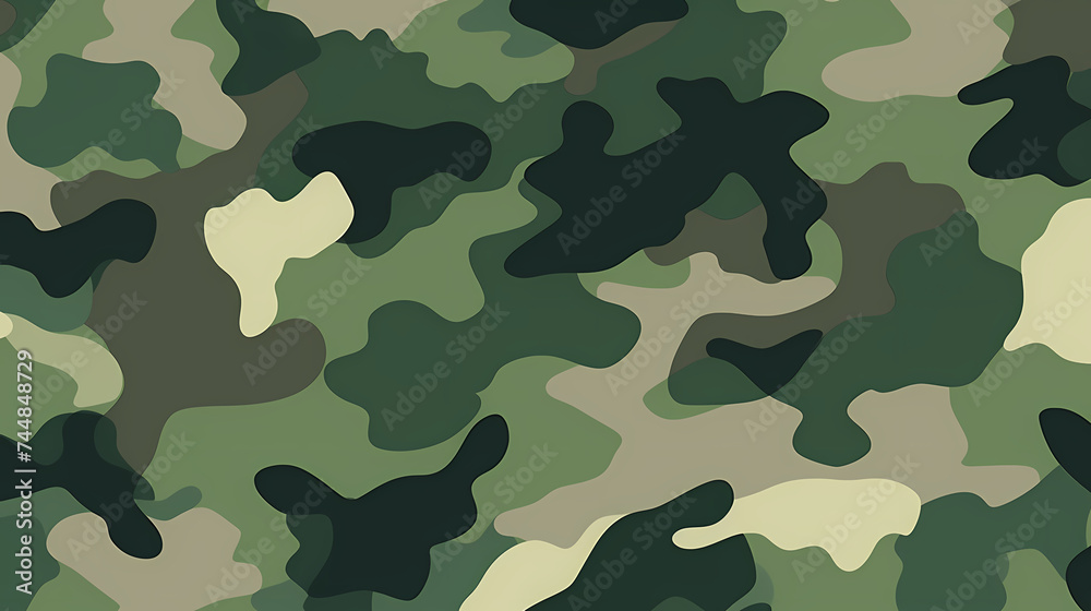 Camouflage pattern illustration