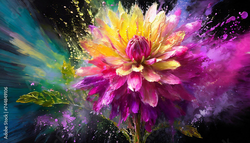 Flowers, explosion of color